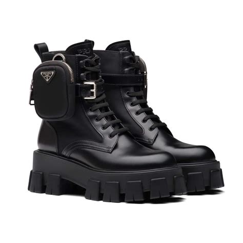 prada martens basse|Prada Boots for Women .